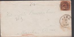 1863. 121 + KIEL 30 9 To Cismar Pr Lensahn  4 S KGL POST FRIM. Transit Cancels On Bac... () - JF321284 - Cartas & Documentos