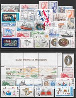 ST PIERRE & MIQUELON : JOLI LOT ENTRE 1986 & 1998 + POSTE AERIENNE + CARNETS PERMANENTS NEUFS ** SANS CHARNIERE - Collections, Lots & Séries