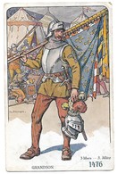 SUISSE DIVERS / Le Soldat Suisse à Travers Les âges - 3 Mars 1476 - Grandson / BELLE CARTE COULEUR - Avers