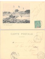 CARTE. 8 7 1904. GUINEE. CONAKRY PECHE DES COQUILLAGES POUR LE MANS. LUANGO A BORDEAUX N° 3 - Covers & Documents