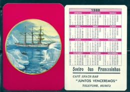 1988 Pocket Calendar Calandrier Calendario Portugal Caravela Caravel Carabela Caravelle - Grand Format : 1981-90