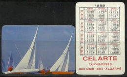 1988 Pocket Calendar Calandrier Calendario Portugal  Desporto Sport Vela Sail Wind - Grand Format : 1981-90