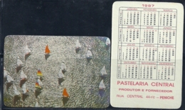 1987 Pocket Calendar Calandrier Calendario Portugal  Desporto Sport Vela Sail Wind - Grand Format : 1981-90