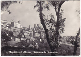 REPUBBLICA DI S. MARINO - PANORAMA DA CHIESANUOVA - VIAGG. 1957 -44470- - San Marino