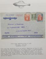 O) 1934 ARGENTINA, ZEPPELIN - SOUTH AMERICA FLIGHT - ARGENTINA FLIGHT, AIRSHIP GRAF ZEPPELIN - VIA CONDOR TO FRANCE, JOS - Nuevos