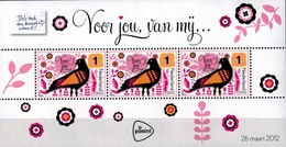 MNL-BK1-223 MDB MINT ¤ NETHERLANDS 2012 3w In Serie ¤ OISEAUX - BIRDS - VOGELS - Paons