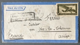 Indochine Lettre 1935 De HANOI - D (bureau Annexe) Pour Aix-Les-Thermes - (C1211) - Covers & Documents