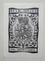 Ex-libris Illustré Fin XIXème - KARL JOSEPH V. ZWEHL - Ex Libris