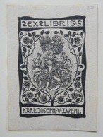 Ex-libris Illustré Fin XIXème - KARL JOSEPH V. ZWEHL - Exlibris