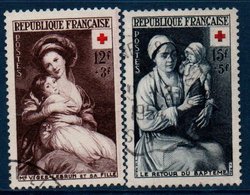 FRO 1953  Au Profit De La  Croix-Rouge  N°YT 966-967  (ex2) - Used Stamps