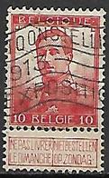 BELGIQUE   -    1912 .   Y&T N° 111 Oblitéré - 1912 Pellens