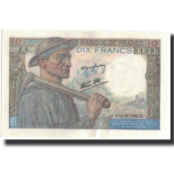 France, 10 Francs, Mineur, 1942-06-11, SUP+, Fayette:8.3, KM:99c - 10 F 1941-1949 ''Mineur''