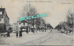CPA - (92) - Boulogne-sur-Seine - Avenue De La Reine - ( Ligne Du Tram - Attelages ) .(voir 2- Scanner) - Other Municipalities