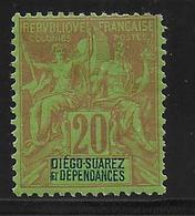 DIEGO-SUAREZ - YVERT N°31 * MLH CHARNIERE PROPRE - COTE = 30 EUR. - - Unused Stamps