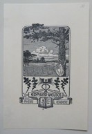 Ex-libris Illustré Fin XIXème - EDMUND WELSCH - Art Nouveau - Ex-libris