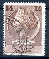 Repubblica Varietà - 1955 Turrita 100 Lire Non Dentellato In Basso - Errors And Curiosities