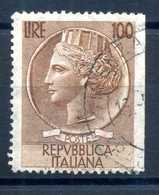 Repubblica Varietà - 1955 Turrita 100 Lire Non Dentellato A Destra - Variétés Et Curiosités