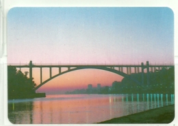 1988 Pocket Calendar Calandrier Calendario Portugal Lugares Cidades Porto Oporto Ponte Bridge Sunset - Grand Format : 1981-90