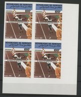 DJIBOUTI N° 615 NEUFS ** MNH Non Dentelés (imperforated) BLOC DE 4 HIROSHIMA COUPE DU MODE DE MARATHON  TB - Atletica