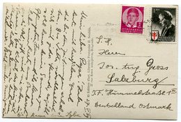 YUGOSLAVIA 1939 Anti-TB League Charity Label Used On Postcard. - Wohlfahrtsmarken
