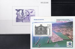 EXFILNA 1986 Spanien Block 29 SD10+Bl.149 SD92 ** 90€ Moschee Cordoba Algeciras Architectur M/s Philatelic Sheets Espana - Proeven & Herdrukken