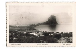 Espagne Alicante Penon De Ifach + Timbre 2 Timbres Cachet CPSM PF - Alicante