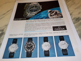 ANCIENNE PUBLICITE  ASTRONAUTE MONTRE OMEGA 1967 - Autres & Non Classés