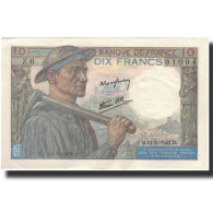 France, 10 Francs, Mineur, 1942-06-11, SUP, Fayette:8.3, KM:99c - 10 F 1941-1949 ''Mineur''