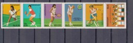 Paraguay 1986 Sport Tennis Mi#4029-4035 Mint Never Hinged Strip - Paraguay