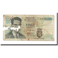 Billet, Belgique, 20 Francs, 1964, 1964-06-15, KM:138, AB - 20 Francos