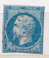 N°14 NUANCE ET OBLITERATION - 1853-1860 Napoléon III