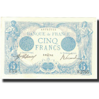 France, 5 Francs, Bleu, 1913, 1913-07-29, SPL, Fayette:2.19, KM:70 - 20 F 1905-1913 ''Bleu''