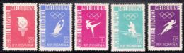 Romania 1956 Olympic Games Mi#1598-1602 Mint Hinged - Unused Stamps