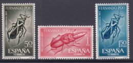 Fernando Po Insects 1965 Mi#238-240 Mint Never Hinged - Fernando Po