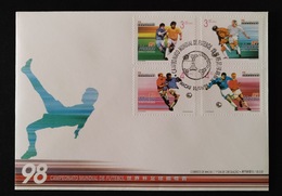 MAC1236-Macau FDC With 4 Stamps - Football World Cup - Macau - 1998 - FDC