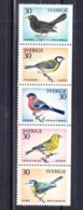 Sweden 1970 Birds Mi#692-696 Mint Never Hinged Strip - Nuovi