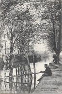 Sarrians (Vaucluse) - Le Béal Du Moulin, Pêcheur - Edition J. Brun Et Cie - Carte Non Circulée - Sarrians