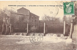 Sorgues (Vaucluse) L'Ouvèze Et L'Usine De La Grange Des Roues - Cliché Beau - Sorgues