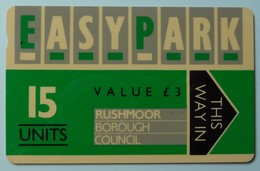 UK - Great Britain - Parking Card - Easy Park - Rushmoor Borough Council - 15 Units - 1RBCB - £3 - Light Grey - Used - [10] Collections