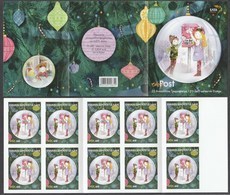 Greece 2018 Christmas Booklet Of 10 Self Adhesive Stamps For The Lowest Overseas Weight - Carnets