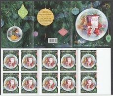 Greece 2018 Christmas Booklet Of 10 Self Adhesive Stamps For The Lowest Inland Weight - Carnets