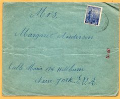 Argentina Old Cover Mailed To USA - Lettres & Documents