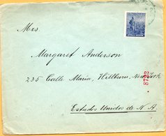 Argentina Old Cover Mailed To USA - Storia Postale