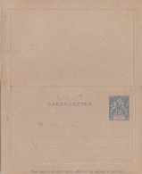 Guinée Française : Entier Postal Carte Lettre Mouchon 15c Bleu Neuf - Covers & Documents