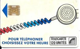 CARTE-PUBLIC-Ko59-440-120U-SC4On-S/E-SERIGRAPHIE-Puce7-CORDON BLANC-5 Impact-N°9864-V°Biais Décllé Vers Bas-Utilisé-BE - Telefonschnur (Cordon)