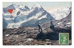 40669-ZE-SUISSE-Canton Du Valais ?-carte Non Legendée Ni Située------------cachet Postal : BATTERKINDEN - Inden