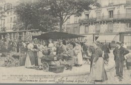 CARTE D'AUTREFOIS COMMERCES FOIRES ET MARCHES  PARIS/ILE-DE-FRANCE  PARIS MARCHE A MENILMONTANT - Kermissen