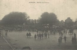 CARTE D'AUTREFOIS COMMERCES FOIRES ET MARCHES NORMANDIE  ALENCON MARCHE AUX CHEVAUX - Foires