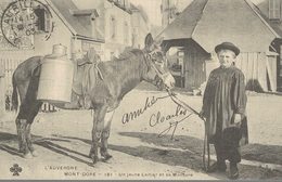 CARTE D'AUTREFOIS COMMERCES FOIRES ET MARCHES  AUVERGNE LE MONT-DORE JEUNE LAITIER - Fiere