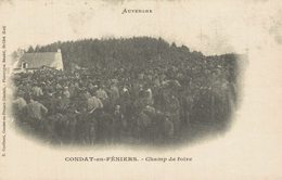 CARTE D'AUTREFOIS COMMERCES FOIRES ET MARCHES  AUVERGNE  CONDAT-EN-FENIERS  MARCHE - Foires